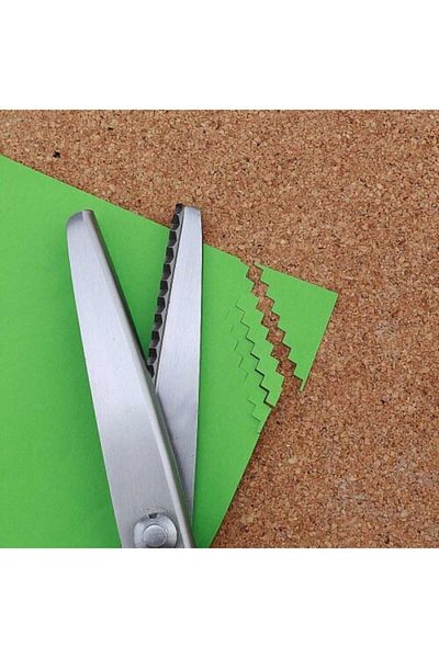 Bayar Kumaş Taksun Surfile Tailor Scissors Zig-Zag Scissors 25 Cm 15 Teeth 3 Mm Teeth Depth