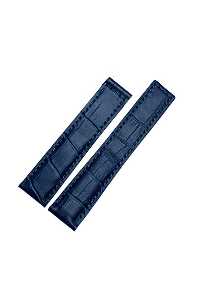 Taghever tag-heuer-carrera-compatible-22 x20 - blue -leather-clock-band blue