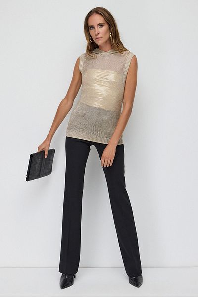 No Matter What Sparkling Hooded Knit Top