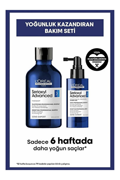 L'oreal Professionnel Serioxyl Advanced Hair Condensing and Revitalizing Treatment Kit Eva Kuafor56706