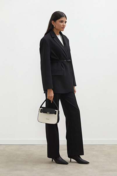 Manuka BELT BLAZER JACKET BLACK