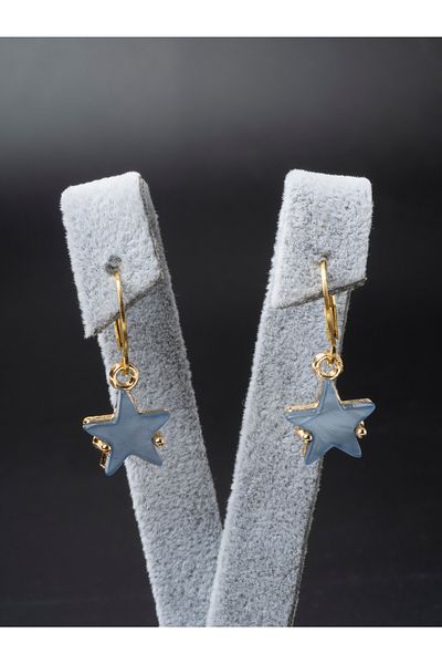 TURBİJ StAr Figured TrendY Women's Light Blue EArrings