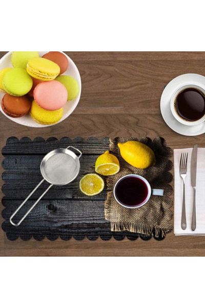 Enfa Luxury 7 cm Stainless Metal Tea and Herbal Tea Strainer