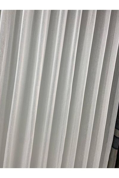 Akcan Plain Tulle Curtain Tightest Pleat Dove
