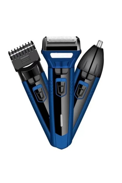 Rado RD-366 3 Başlık Saç Sakal Burun Kulak Temizliği için Islak Kullanıma Uyg...