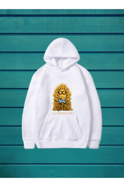MAD COLLECTİON Hanorac cu glugă UNISEX cu model Minion