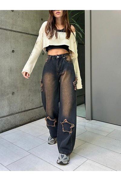 Touz Detaliu Star Baggy Panth Vintage