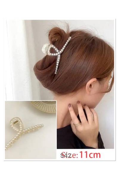 NEW HİLL مشبك مزلاج كبير الحجم مع اللؤلؤ