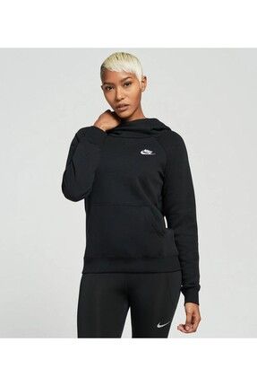 Nike Sportswear Essential Funnel Neck Fleece Hoodie Kad n Sweatshirt BV4116 010 Fiyat Yorumlar Trendyol