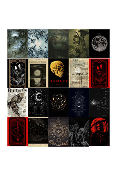 Ororabutik Fairygrunge Gotik Poster Seti- 20 Adet-A5