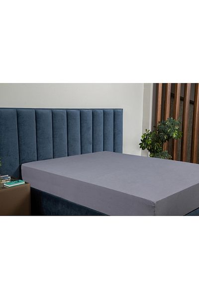 Salbace Double Elastic Combed Cotton Bed Sheet