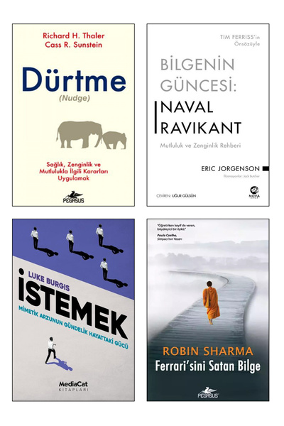 MediaCat Kitapları Dürtme (Nudge) + Bilgenin Güncesi: Naval Ravikant + İsteme...