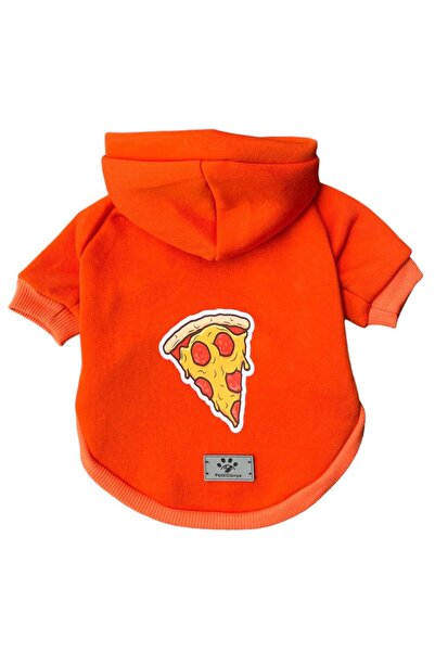 PetiliDünya هودي بيتزا تانجو كات دوج - سويت شيرت قطن 100%