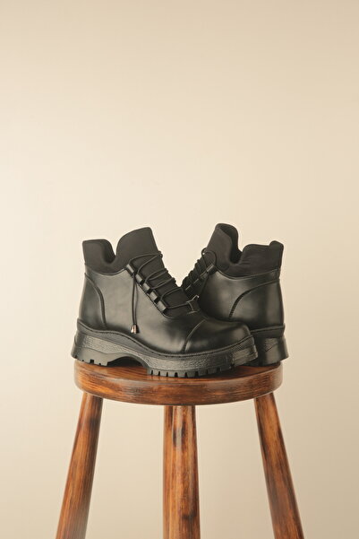 ASL SHOES STORE Zippered Black Women's Waterproof Non-Slip Lightweight Comfortable Winter Boots