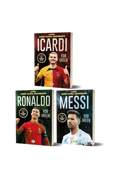 dokuzyayinlari Benim Futbol Kahramanım İCARDİ - RONALDO - MESSİ 3 KİTAP SET -...