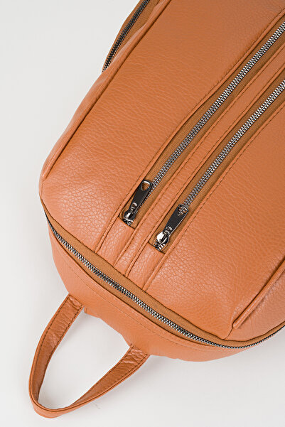 samilon Dámský přírodní batoh z přírodní kůže