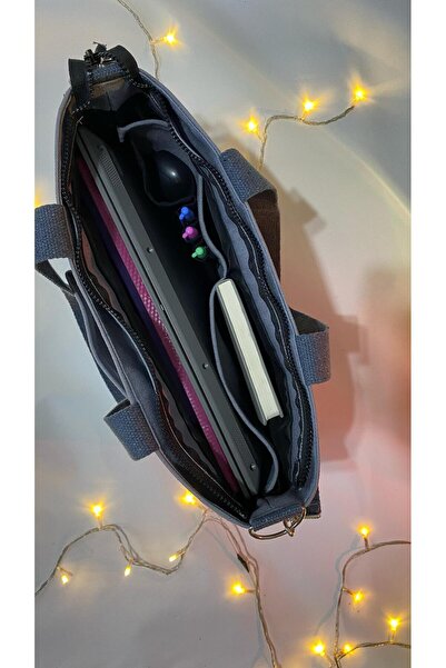 VAGO COLLECTION ZIPPERED LAPTOPSIZE CANVAS BAG