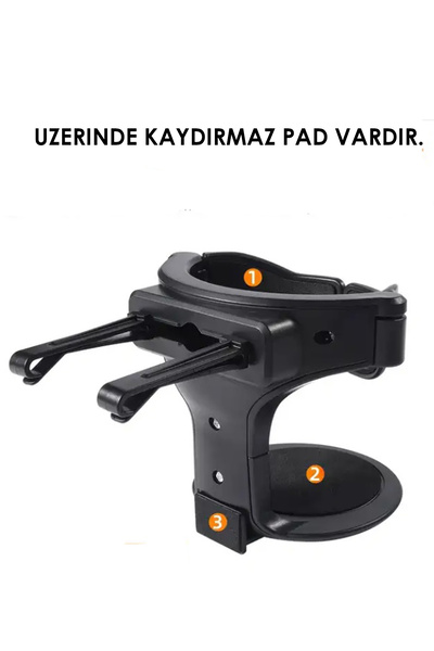batcell Oto Araç Içi Bardak Tutucu Çok Fonksiyonlu Içecek Tutacağı/bardaklık Car Cup Holder 1 adet