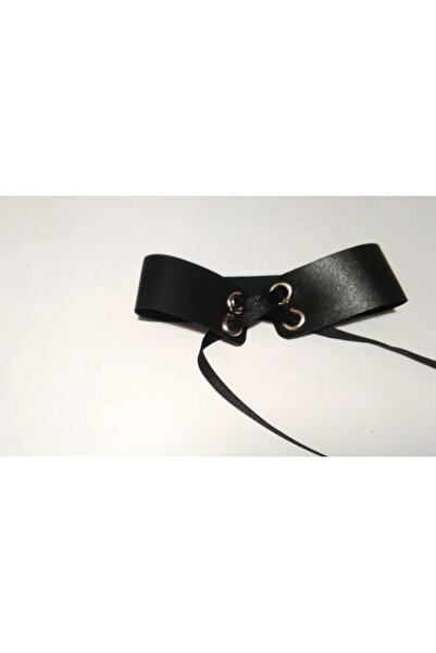 es moda shop Μαύρο δέρμα Zeren - Δαντέλα και τσόκερ