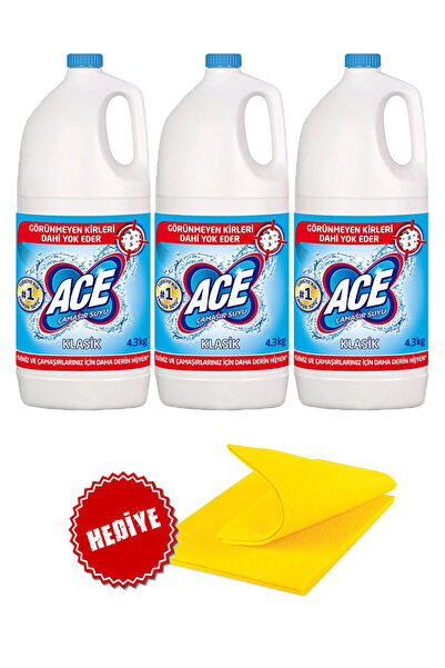 ACE Her evde Bulunması Gereken Ultra Yoğun Ace Çamaşır Suyu Avantaj Paket x3