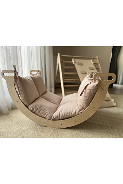 Muse Concept Pikler Montessori Tırmanma Köprüsü Ve Kemer Için Yastık ,Waldorf...