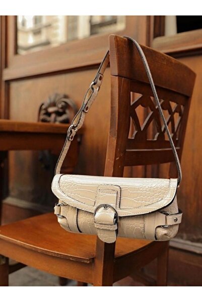 thegirlhouse تمساح نمط حزام مشبك حقيبة كتف المرأة مفصلة