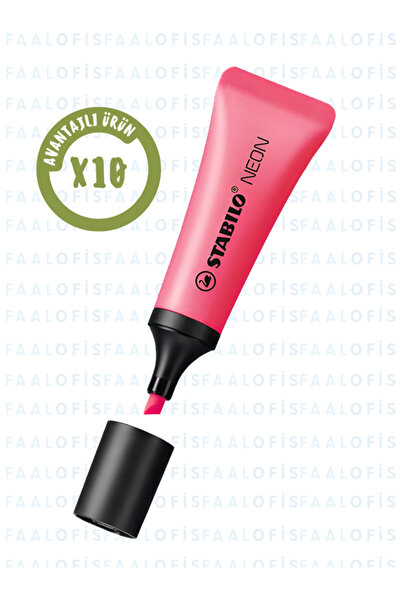 Stabilo Neon 10 Adet Tüp Fosforlu Kalem Kaliteli