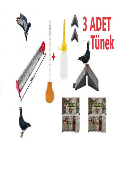 TEKPLAST DOVE FEED SET "1 METER DOVE FEEDER + BABY FEED PUMP AND BABY BOTTLE+3XTUNEK+ 2XMINERAL