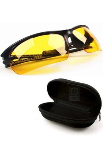 QNİAY Practical Luxury Night Driving and Fog Glasses Special Boxed Antifar Vehicle Driving Six Open Glasses