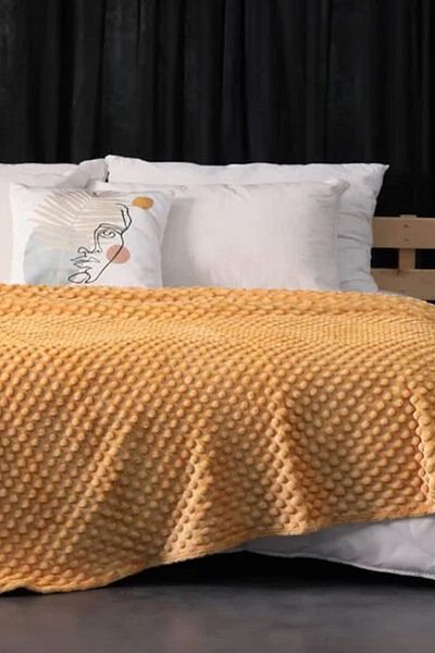 MİNK Cuvertura Dubla Mink All Season 500 Mustard - 200*220 cm