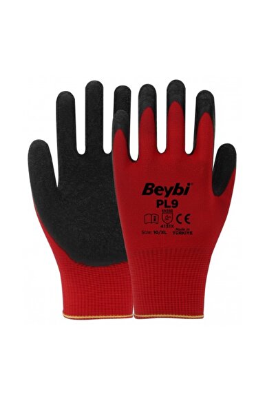 Beybi PL9 Kırmızı Camcı Eldiveni (iş eldiveni)