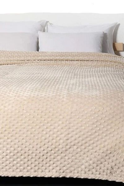 MİNK Beige Mink All Season 500 Double Bud Blanket - 200*220 cm