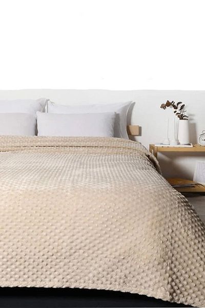 MİNK Beige Mink All Season 500 Double Bud Blanket - 200*220 cm