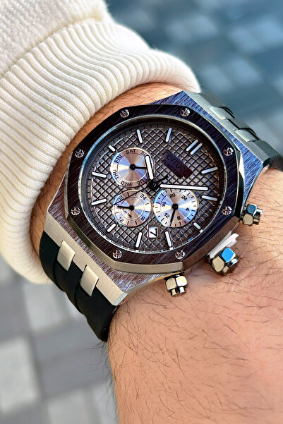 Ferrucci Function 3 Atm Su Geçirmezlik Silikon Kordon Erkek Kol Saati