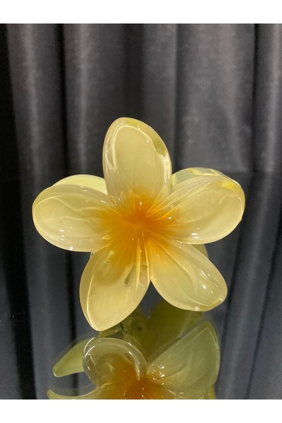 ELİF COLLECTİON زهرة اللوتس نيو تريند مشبك نسائي مقاس كبير 8 سم