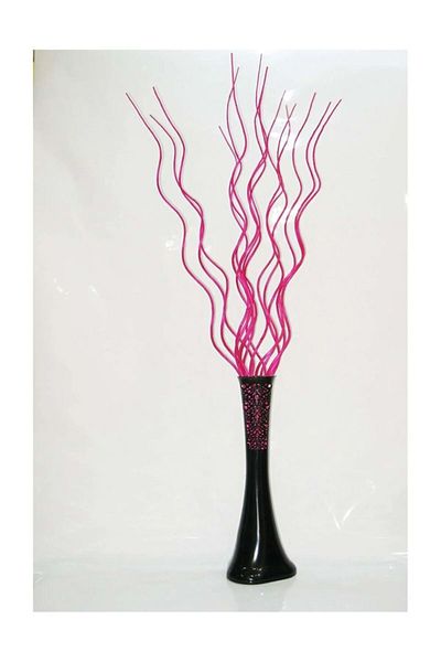 M3DECORİUM 10 Τεμάχια Απλό Φούξια (μωβ) Χρώμα 160 cm Μακρύ κλαδί για Μακρύ Βάζο