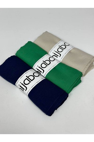 hijabchi 3-Piece Cotton Crash Shawl Cotton Crash Shawl