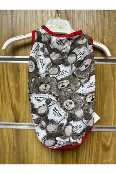 HKEVCİLPET Patterned Cat Dog Clothes Teddy Bear Panda Dakvındack tazmanya
