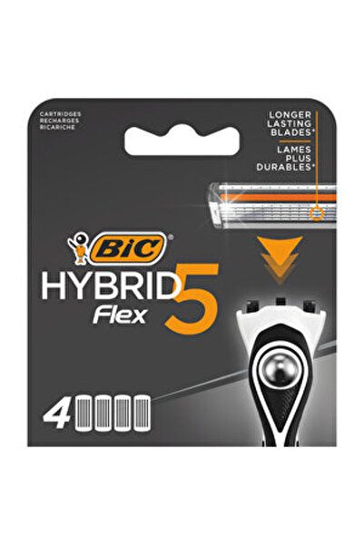Bic ( 2 ADET ) Bic Flex5 Hybrid 5 Bıçaklı 4 Yedek Kartuş Tıraş Bıçağı