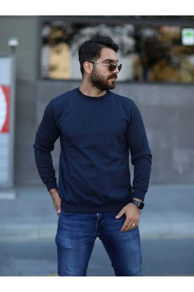 MaviMoure Unisex crew neck basic plain sweatshirt