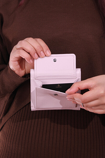 Grande 2614 Γυναικείο πορτοφόλι από γνήσιο δέρμα πολλαπλών θέσεων, μοντέρνα σχεδίαση PUDRA