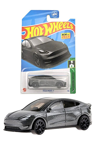 HOT WHEELS Tesla Model Y Koleksiyonluk Uzun Kartonet - Siyah (1/64)