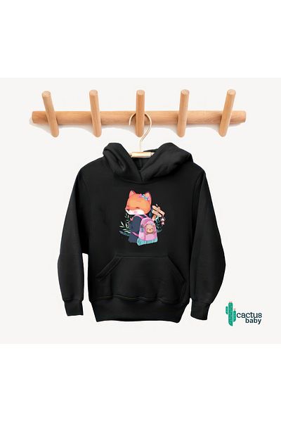 CACTUS COLLECTION ДЕТСКИ СУИТШЪР С ДИЗАЙН НА ЛИСИЦА, CACTUS BABY BAG