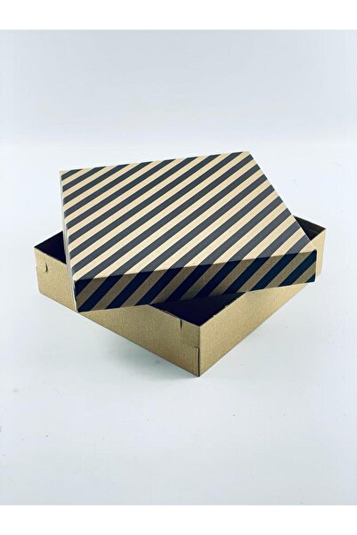 Feza Kutu 23x23x6 Hediyelik Kutu Kraft Kutu Karton Kutu YIlbaşı Kutusu Pasta Kutusu Kargo Kutusu (10 ADET)
