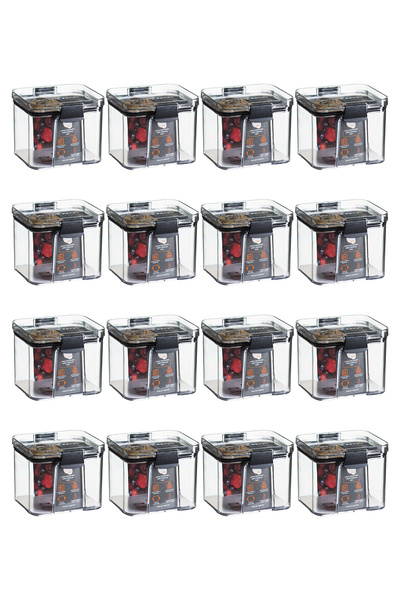 Mars & Hars 12Li Küçük Boy Sızdırmaz-Çift Kilit Klipsli-vakum Kapaklı Erzak-B...