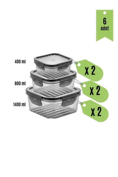 simplicity Serre Leak Proof 6-Piece Storage Container Set