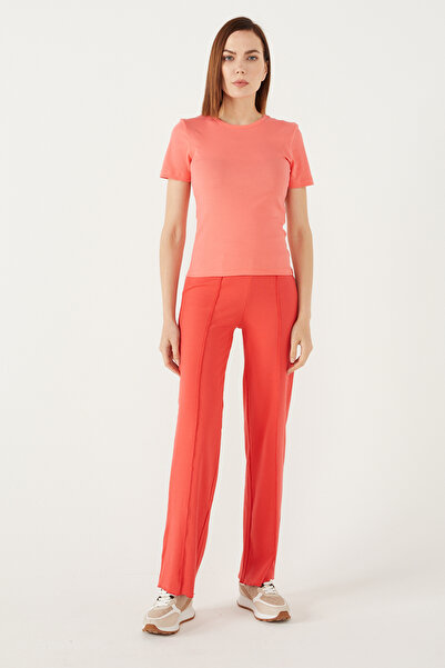 PAULMARK بنطلون محبوك بتفاصيل خياطة