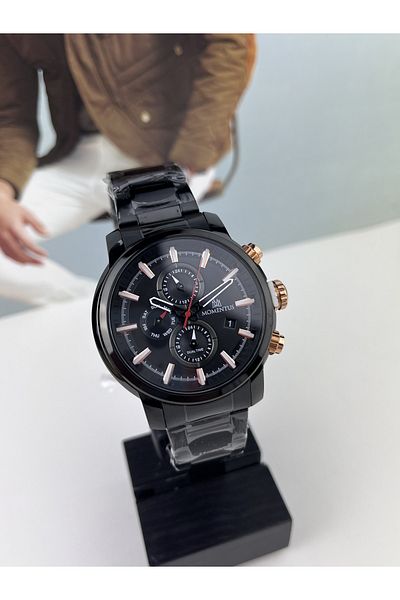 Momentus DAMAT MODEL STEEL MEN'S WRISTWATCH 5 ATM WATER PROOF
