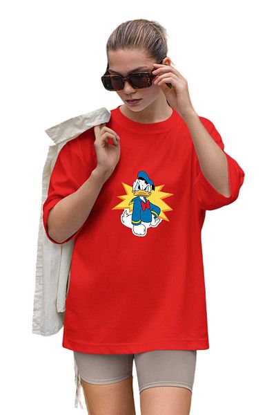 herotasarım Donald Duck Oversize T-Shirt - Bll4770