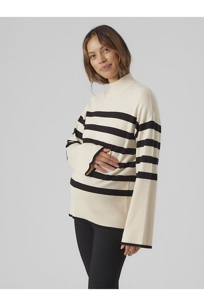 Vero Moda Maternity Tragetasche VMMHAPPINESS LS HIGHNK PULLOVE GA BOO